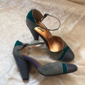 Vintage ModCloth Seychelles Colorblock Heel